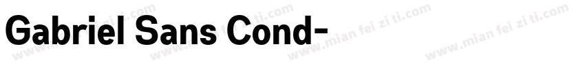Gabriel Sans Cond字体转换